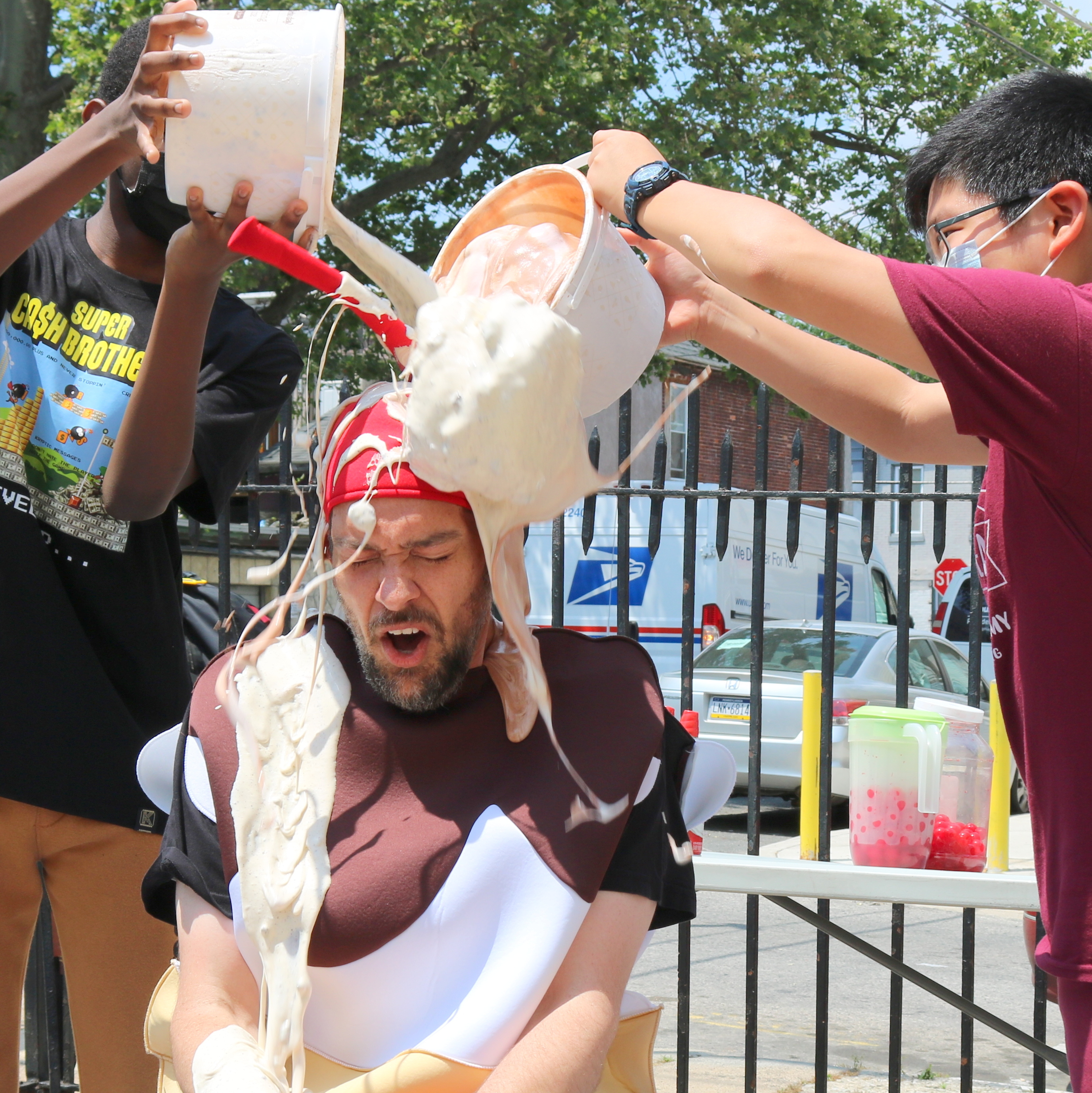 human ice cream sundae