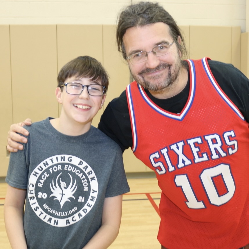 staff vs. student basketball